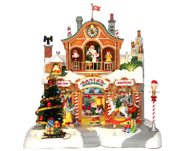 santa's workshop, with 4.5v adaptor