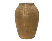 vaas terracotta glitter goud d.21cm x h.30cm