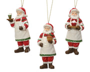 kerstman polyresin 3ass rood/kleur(en) l.5cm x w.5.5cm x h.11.5cm