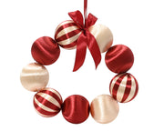 krans foam bow mix rood/kleur(en) d.28cm