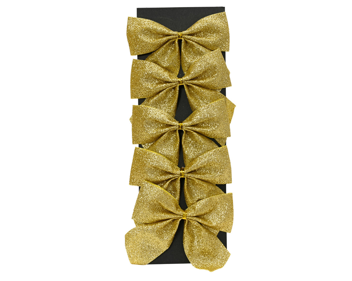 strik polyester goud l.8.5cm x w.9cm x h.0.1cm
