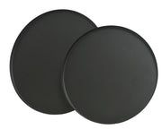 dienblad ijzer round powder coating round tray zwart mat d.30cm x h.1.5cm