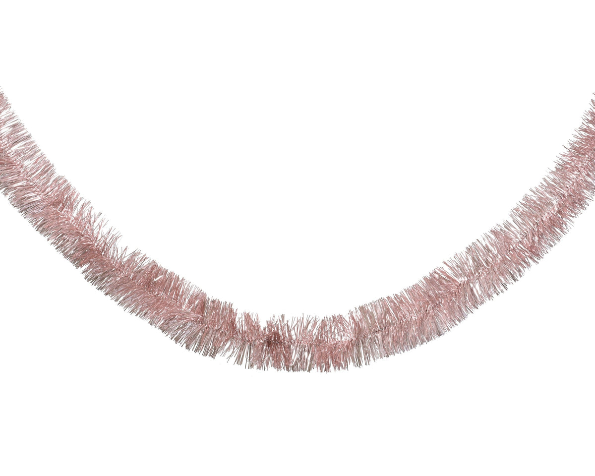 lametta guirlande pet shiny poederroze d.7cm x h.270cm
