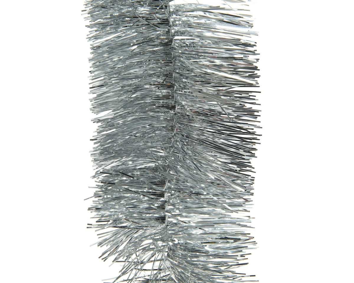 lametta guirlande pet shiny zilver d.7cm x h.270cm