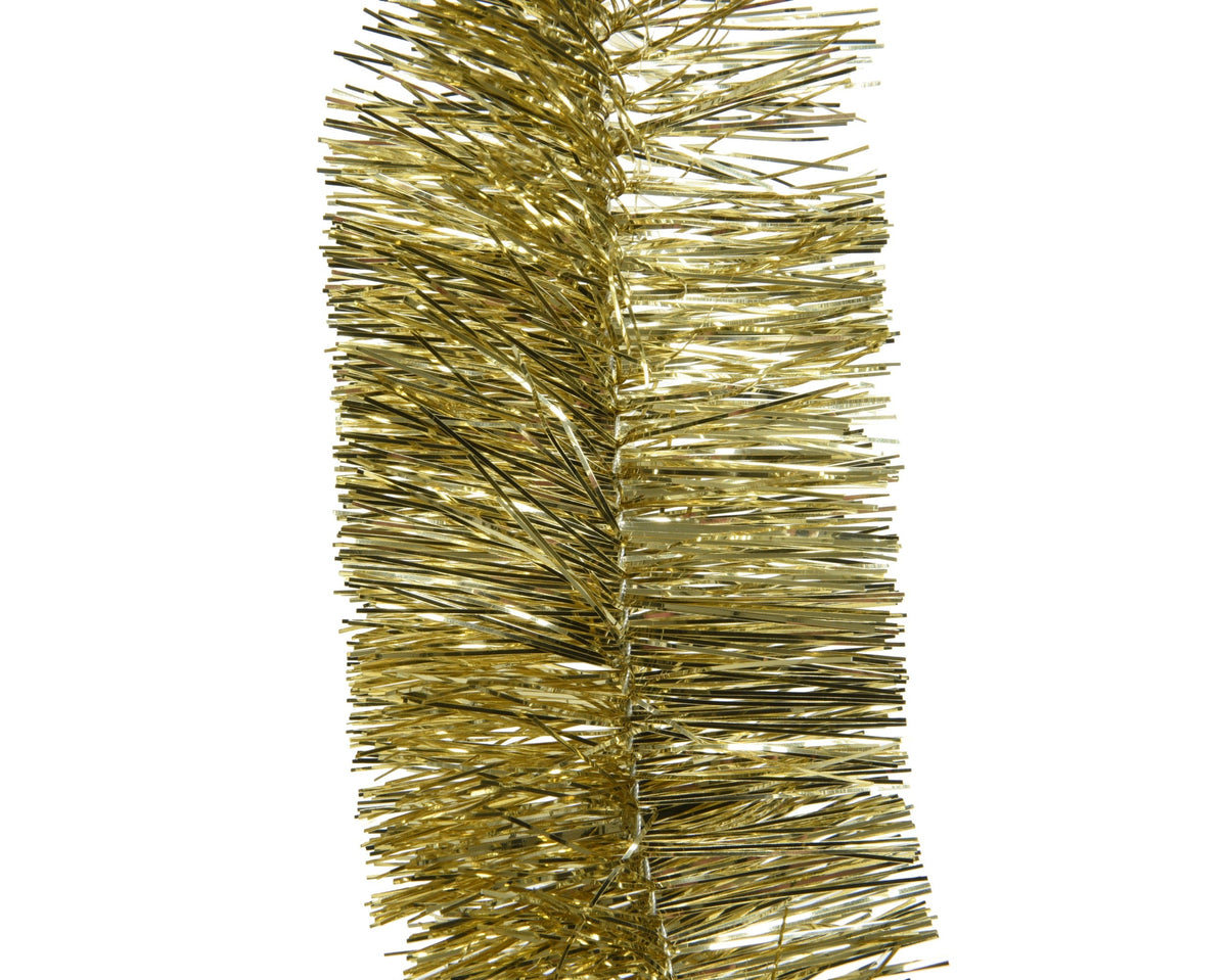 lametta guirlande pet shiny licht goud d.7cm x h.270cm