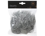 haar pvc punched tinsel zilver l.5cm x w.15cm x h.15cm