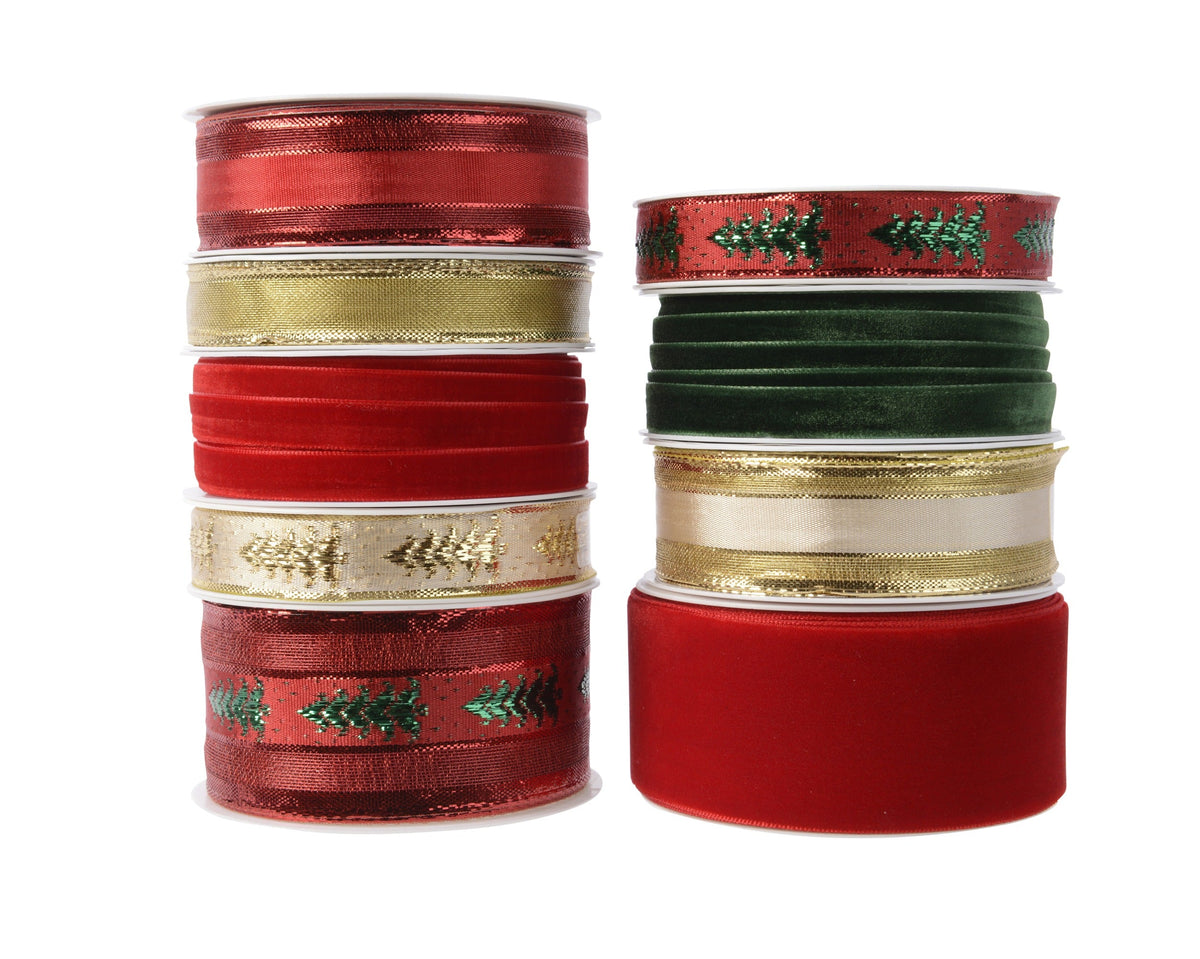 lint polyester - 9ass assortie l.400cm x w.1.5cm x h.0.2cm