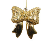 strik polystyreen shiny glitter licht goud l.8.7cm x w.3.4cm x h.9.8cm