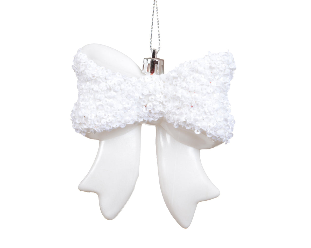 strik polystyreen pearl glitter winterwit l.8.7cm x w.3.4cm x h.9.8cm