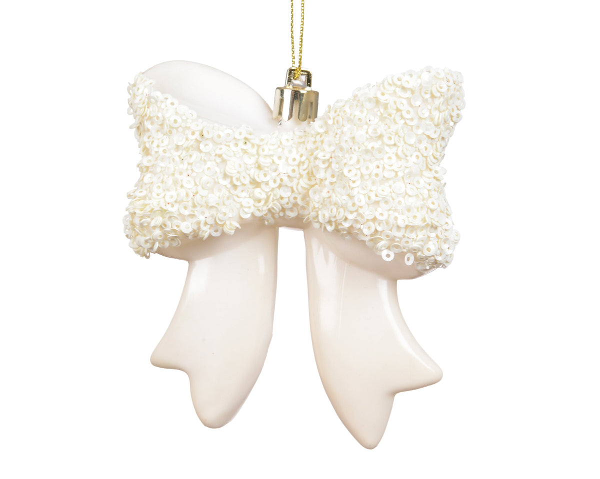 strik polystyreen pearl glitter wolwit l.8.7cm x w.3.4cm x h.9.8cm