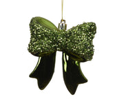 strik polystyreen shiny glitter dennengroen l.8.7cm x w.3.4cm x h.9.8cm