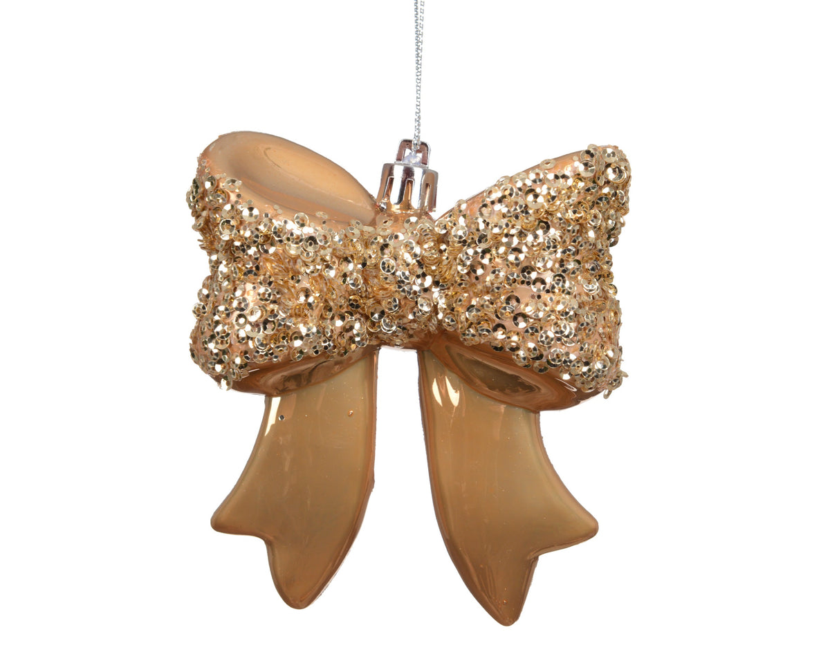 strik polystyreen pearl glitter karamel bruin l.8.7cm x w.3.4cm x h.9.8cm