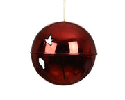 klok polystyreen shiny kerstrood d.10cm