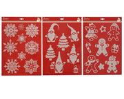 raamdecoratie pet figures 3ass wit l.0.1cm x w.28.5cm x h.40cm