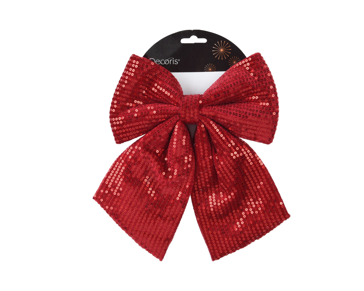 strik polyester w sequins ossenbloed l.2cm x w.20cm x h.22cm
