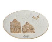 ontbijtbord dolomiet wit/kleur(en) d.20.5cm x h.1.8cm