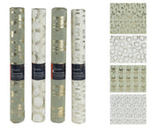decostof polyester gold print 4ass assortie l.200cm x w.35cm x h.0.1cm