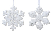 sneeuwvlok foam gl 2ass wit d.11cm x l.2cm