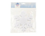 figuur polyester snowflake wit d.16cm x h.0.1cm