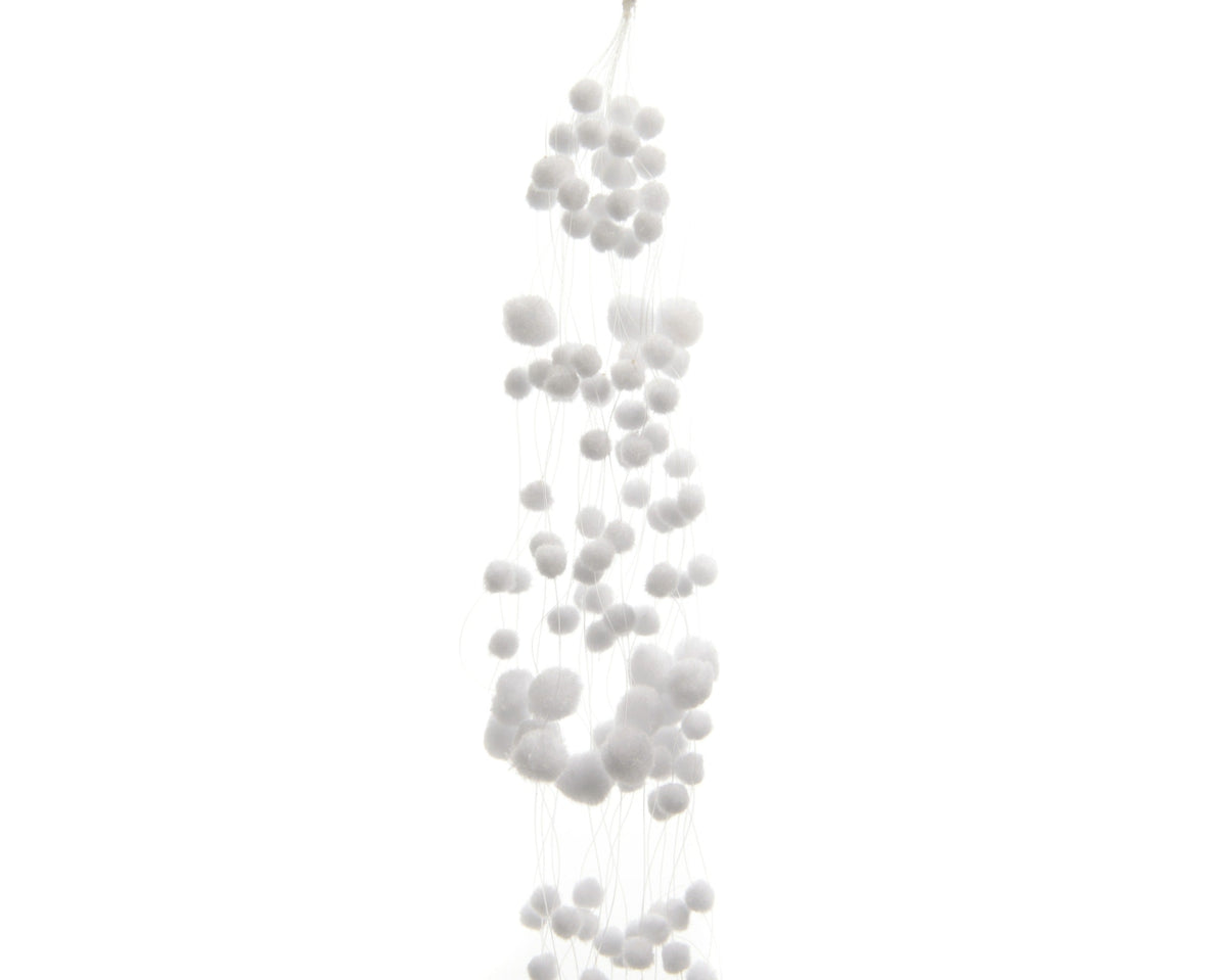 sneeuwslinger polyester snowballs wit l.4cm x w.135cm x h.4cm