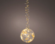 micro led bal flashing effect binnen transparant/warm wit/klassiek warm d.14cm