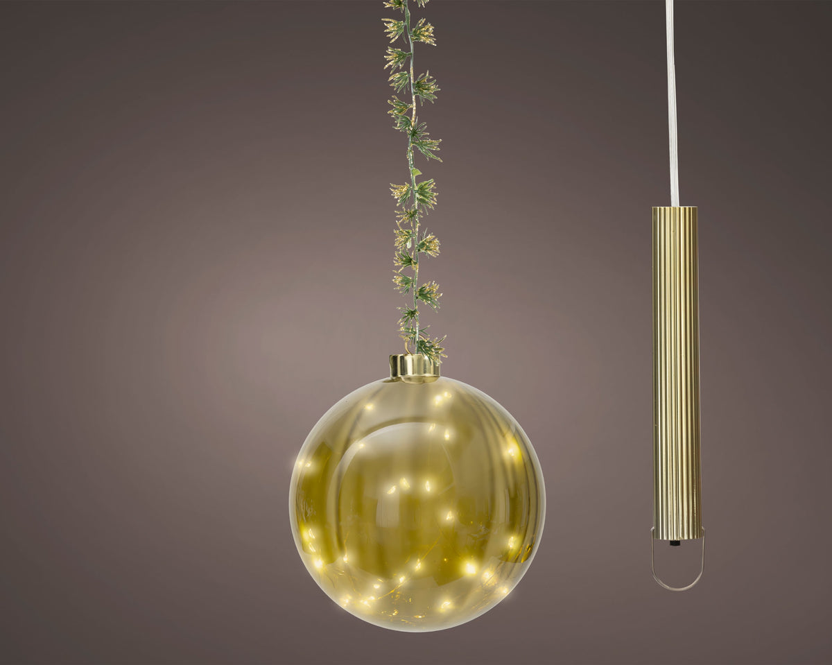 micro led bal steady binnen groen/warm wit d.14cm