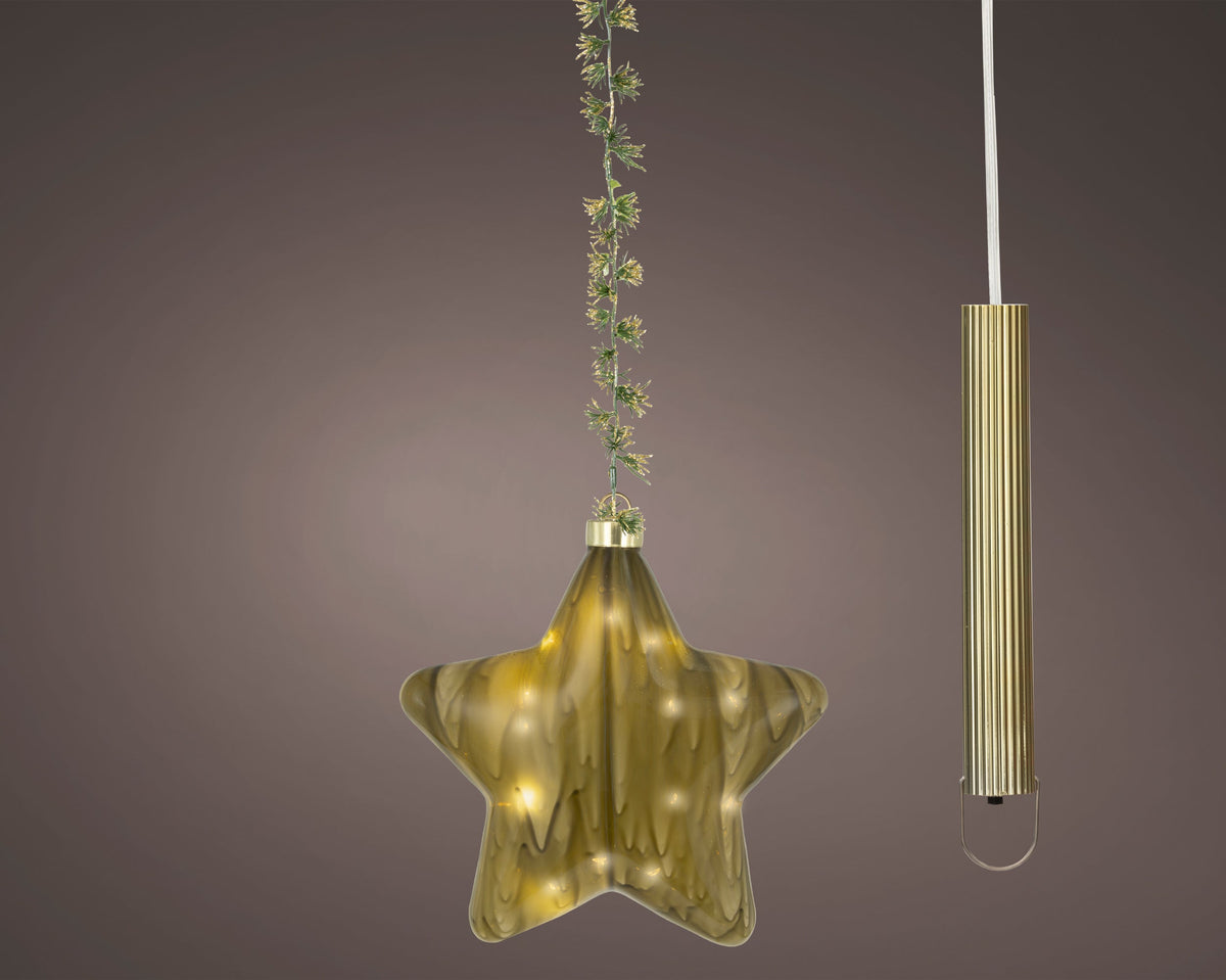 micro led ster steady binnen groen/warm wit d.20cm x l.6.5cm
