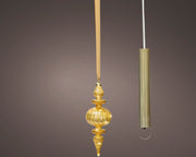 micro led ornament steady binnen goud/warm wit d.9.5cm x h.27cm