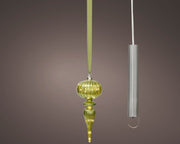 micro led ornament steady binnen groen/warm wit d.10.5cm x h.27cm