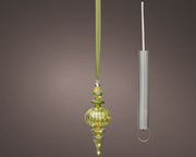 micro led ornament steady binnen groen/warm wit d.9.5cm x h.27cm
