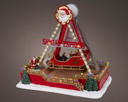 micro led scenery plastic flashing effect binnen kleuren/multi l.22cm x w.33.5cm x h.32cm