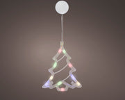 micro led raamverlichting plastic steady binnen transparant/multi l.1cm x w.14.5cm x h.17cm