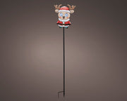 led stake light metaal reindeer met roterend effect buiten kleuren/koel wit l.3cm x w.14.7cm x h.78cm