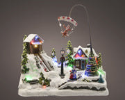 led scenery polyresin steady binnen kleuren/multi l.19cm x w.30cm x h.31cm