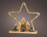 micro led tafellamp jute steady binnen fsc mix 70% naturel/warm wit l.8cm x w.40cm x h.39cm