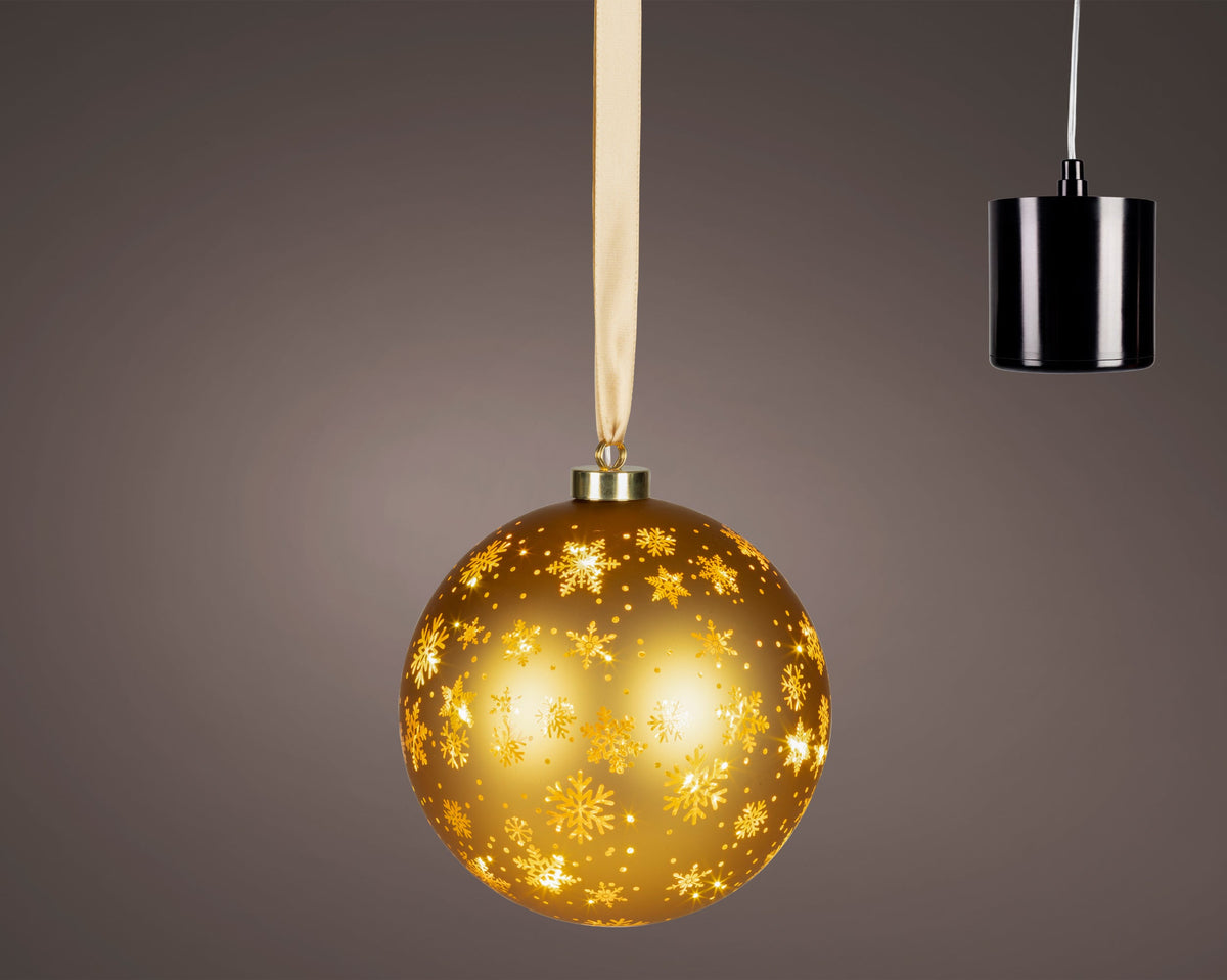 micro led bal steady binnen goud/warm wit d.19cm