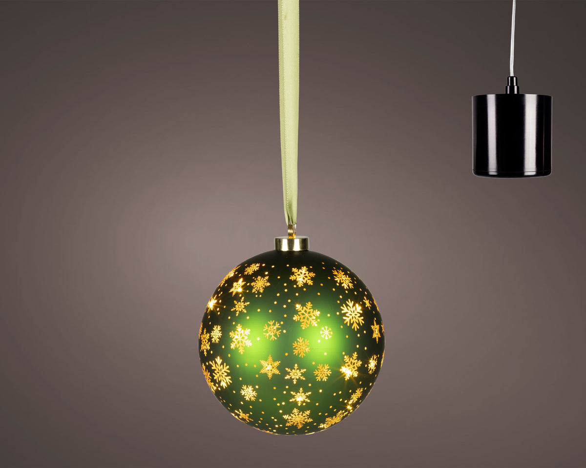 micro led bal steady binnen groen/warm wit d.19cm