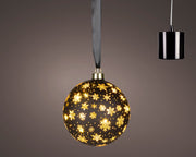 micro led bal steady binnen zwart/warm wit d.14cm