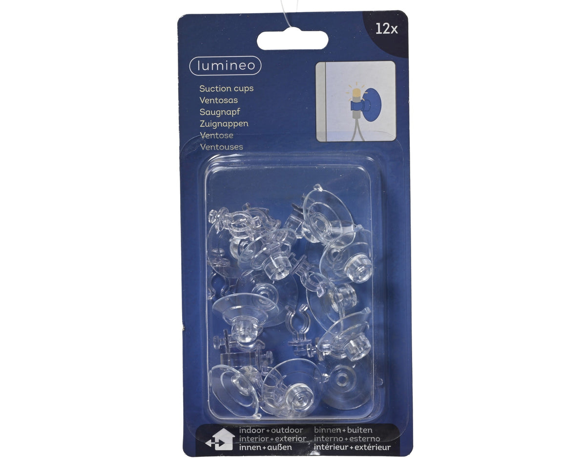 zuignap plastic buiten transparant d.3cm