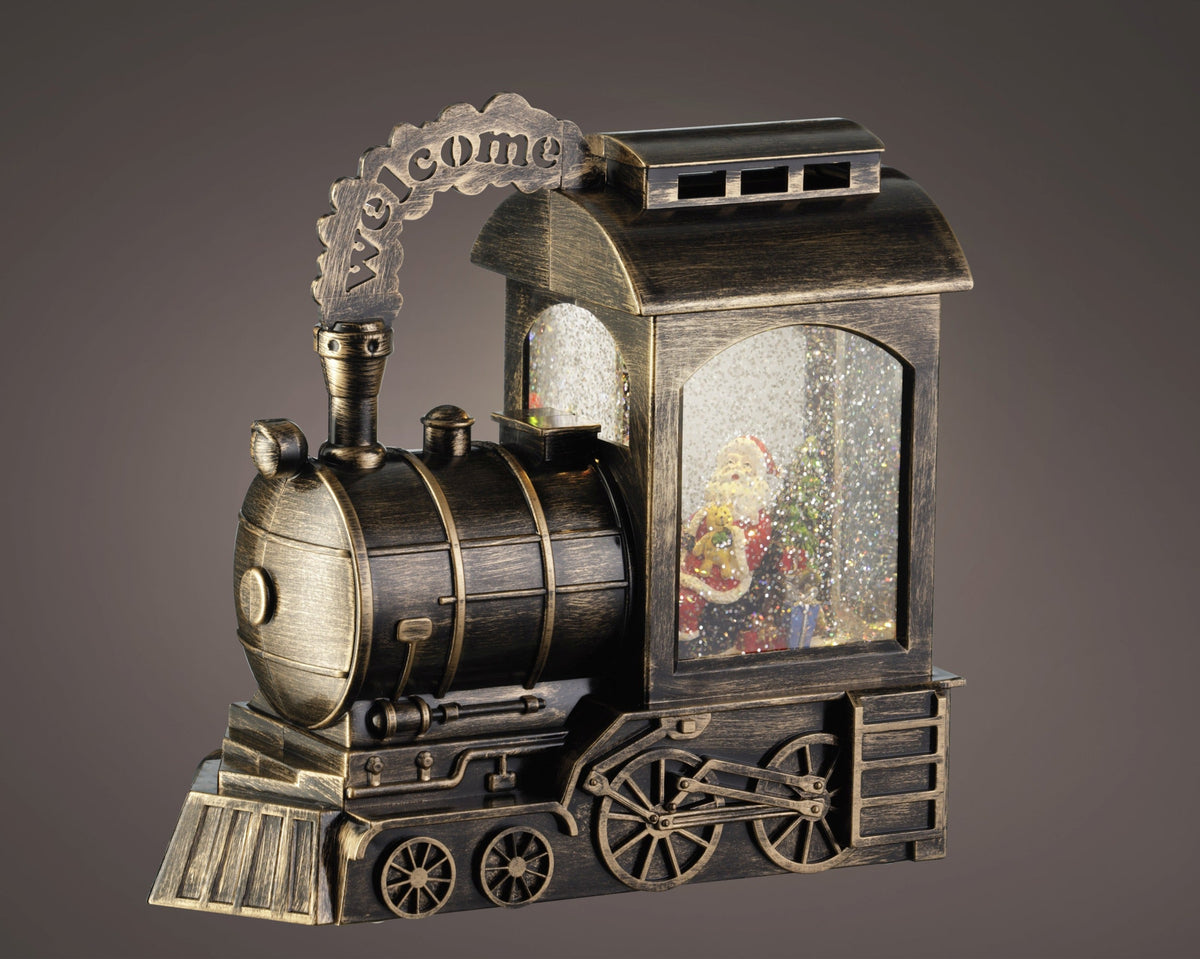 waterspinner plastic train steady bo binnen goud/warm wit l.11cm x w.25cm x h.23cm
