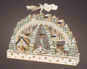 led scenery triplex steady binnen kleuren/warm wit l.11cm x w.50cm x h.38cm