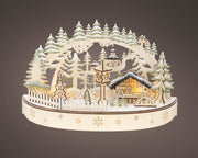 led scenery triplex steady binnen kleuren/warm wit l.12cm x w.35cm x h.22cm