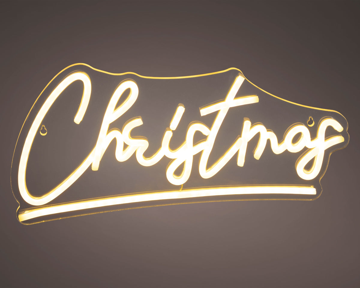 led neon light plastic christmas steady binnen warm wit l.1.4cm x w.40cm x h.19.5cm