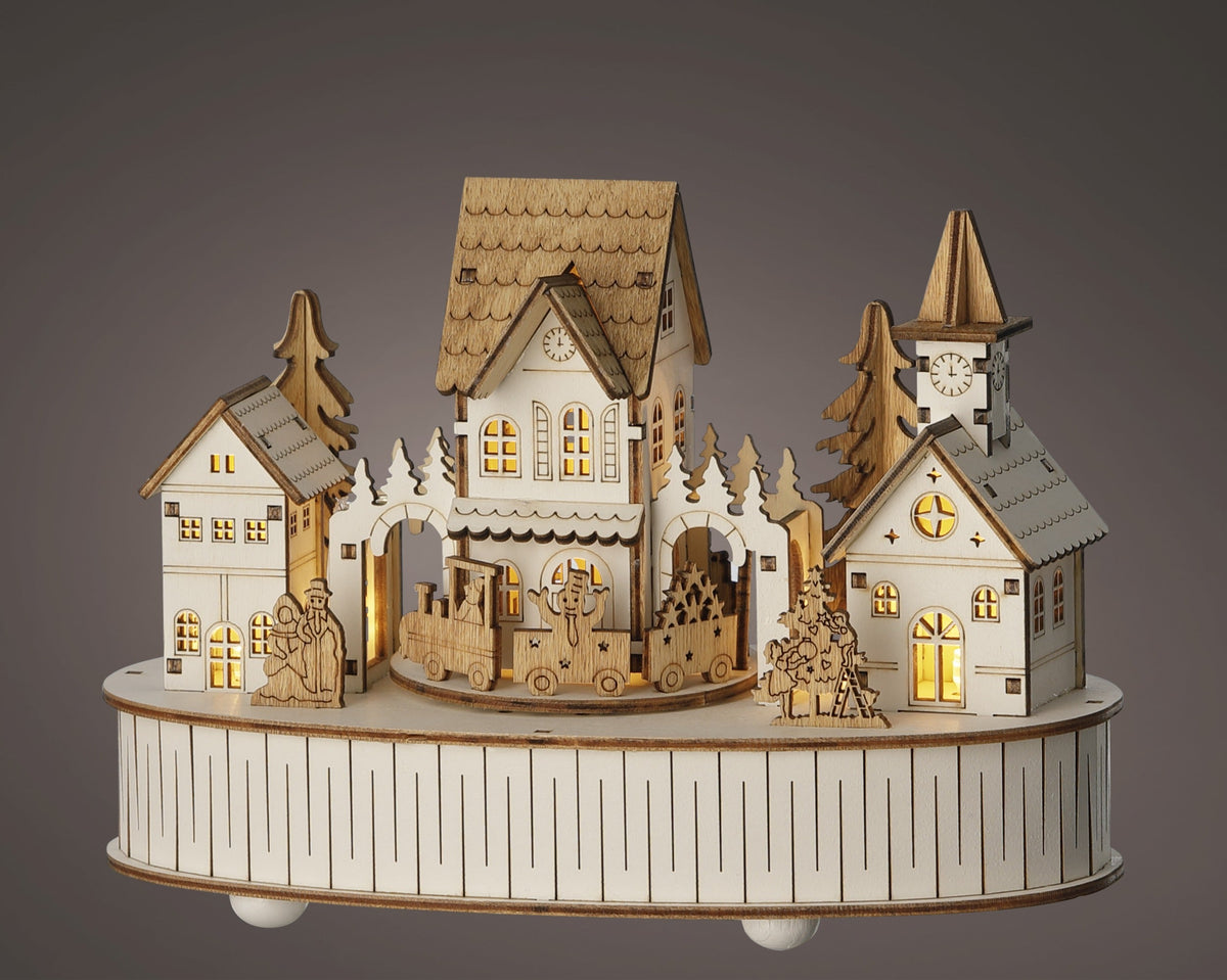 led scenery triplex steady binnen fsc 100% naturel/warm wit l.12cm x w.22cm x h.15.5cm