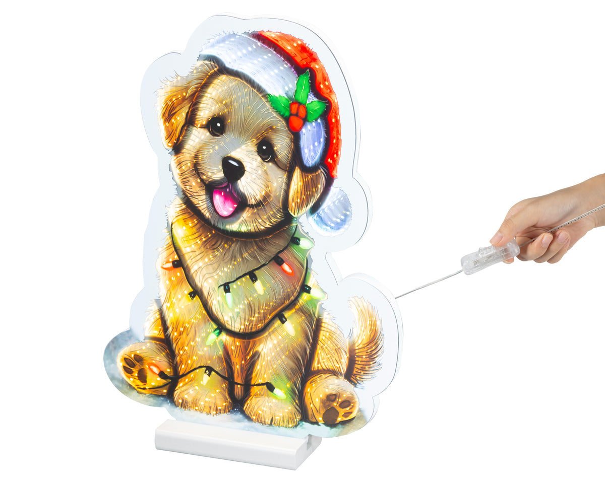 led infinity lights pet steady l.1.3cm w.26cm h.36cm