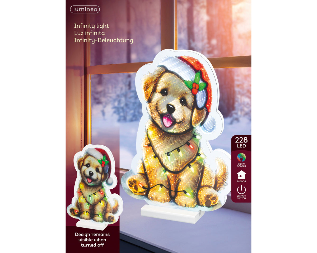 led infinity lights pet steady l.1.3cm w.26cm h.36cm