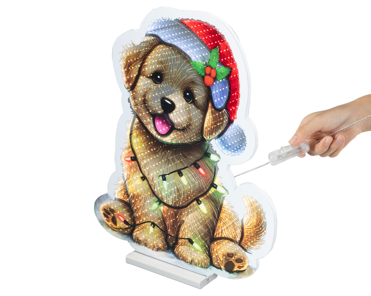 led infinity lights pet steady l.1.3cm w.47cm h.57cm