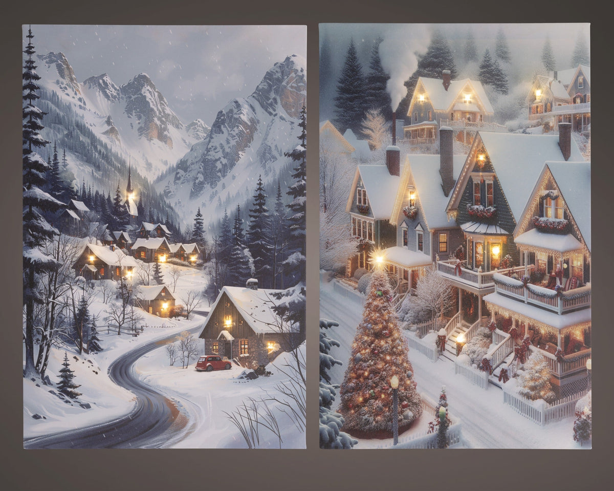 led canvas pvc steady binnen 2ass assortie/warm wit l.1.5cm x w.38cm x h.58cm