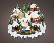 led scenery polyresin steady binnen multi/warm wit l.27cm x w.28.5cm x h.23.5cm