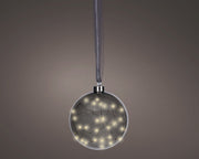 micro led bal sparkle effect binnen anthracite/warm wit d.14cm